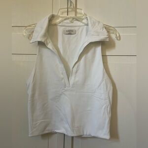 Aritzia Babaton Contour Polo Tank Top